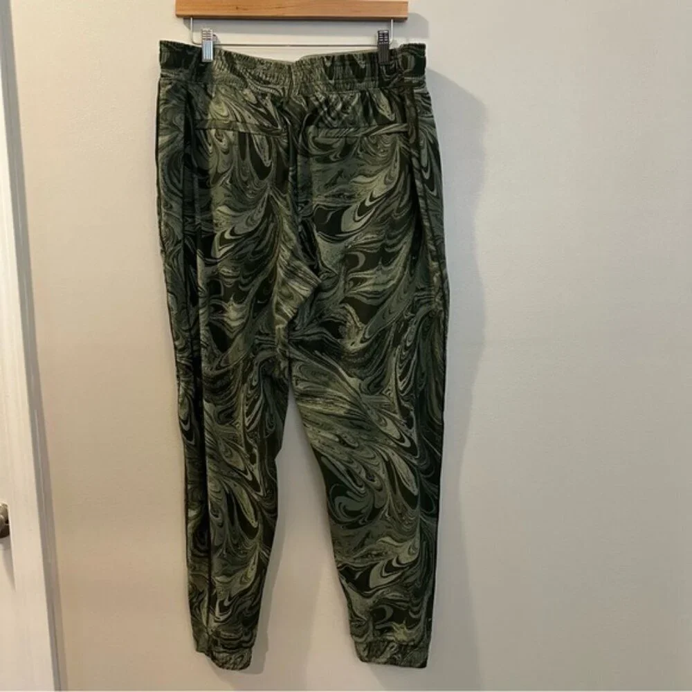 Athleta Brooklyn Jogger High Rise Pants Sumi Marble Green Size 16